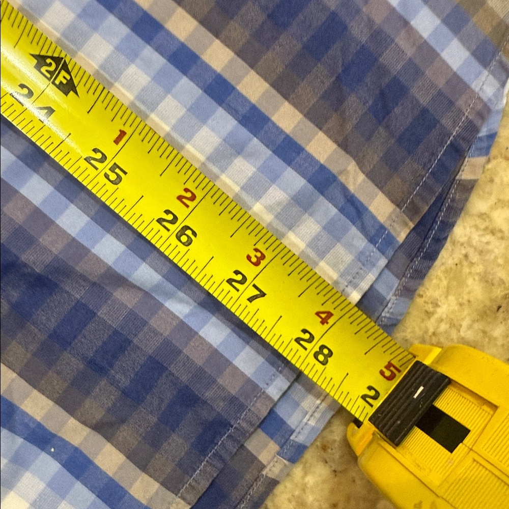 Tommy Bahama Men’s Striped long sleeve shirt polka dot cuffs blue/white Size S - Picture 11 of 12